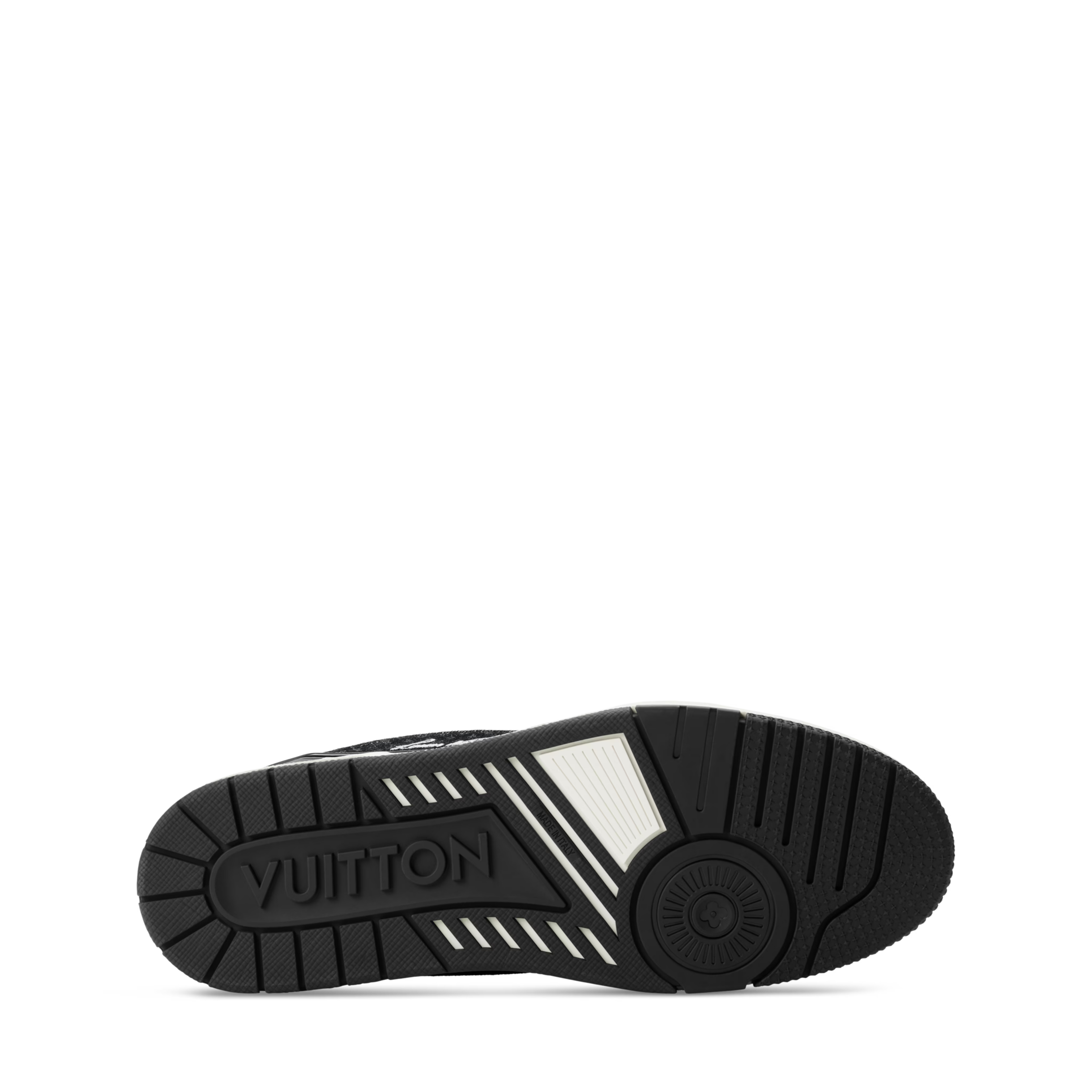 LV Trainer Sneakers - Black Sculpted Fashion Shoes