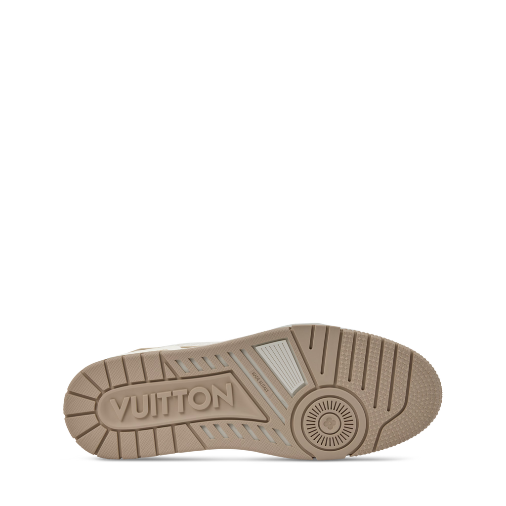LV Trainer Sneakers - Light Taupe Sculpted Fashion Shoes