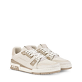 LV Trainer Sneakers - Light Taupe Sculpted Fashion Shoes