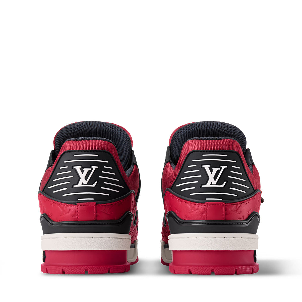 LV Trainer Sneakers - Red Colorway