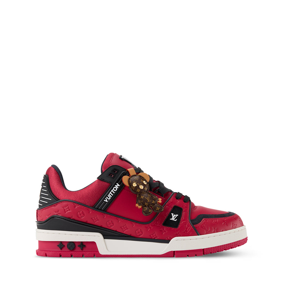 LV Trainer Sneakers - Red Colorway