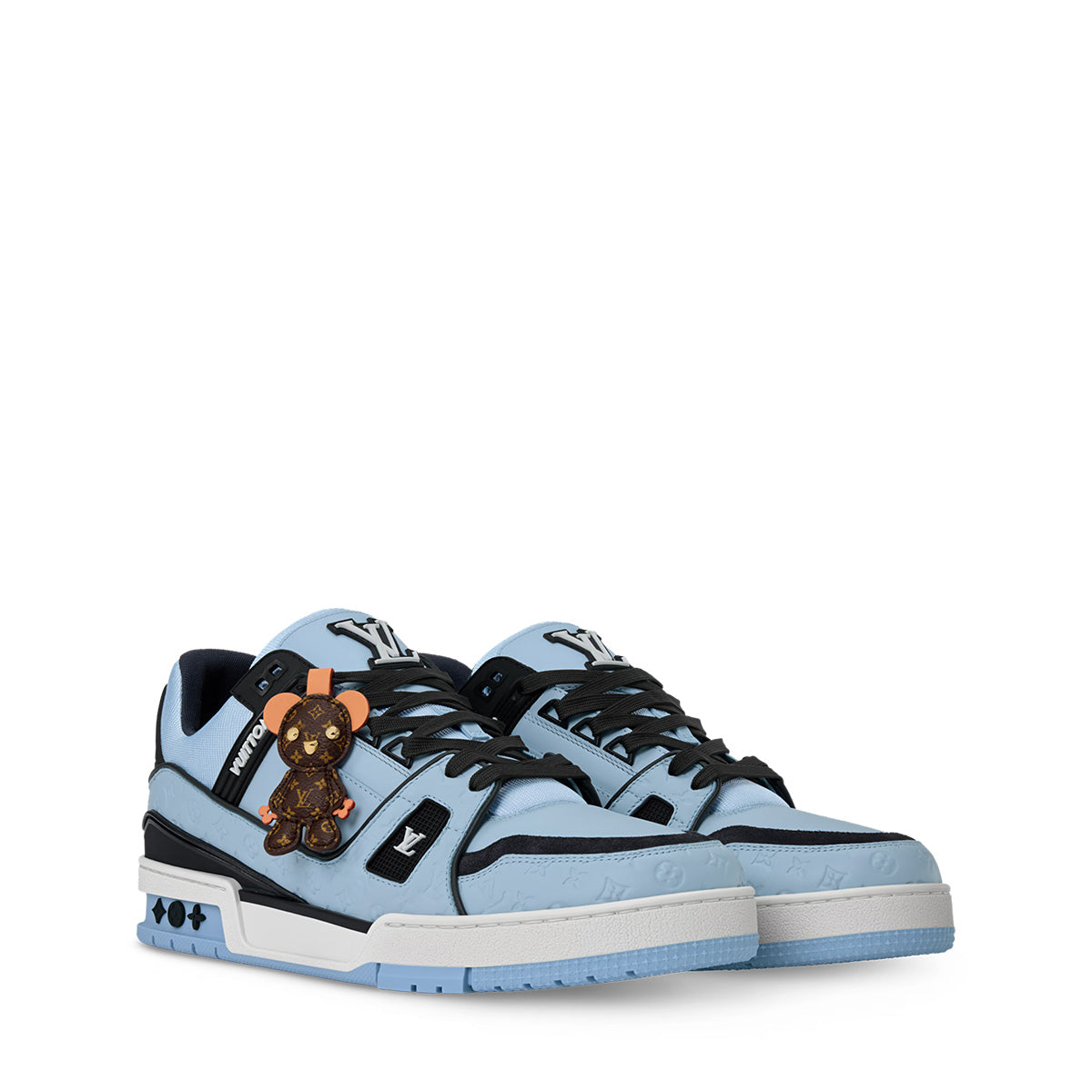 LV Trainer Sneakers - Light Blue Colorway