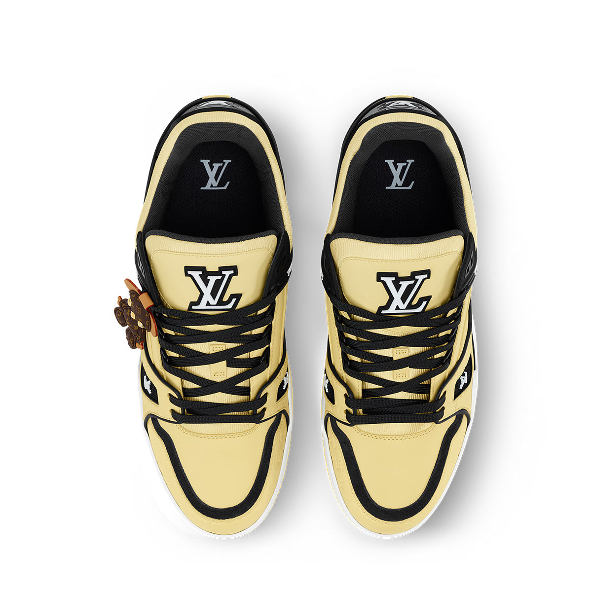 LV Trainer Sneakers - Yellow & Black Colorway