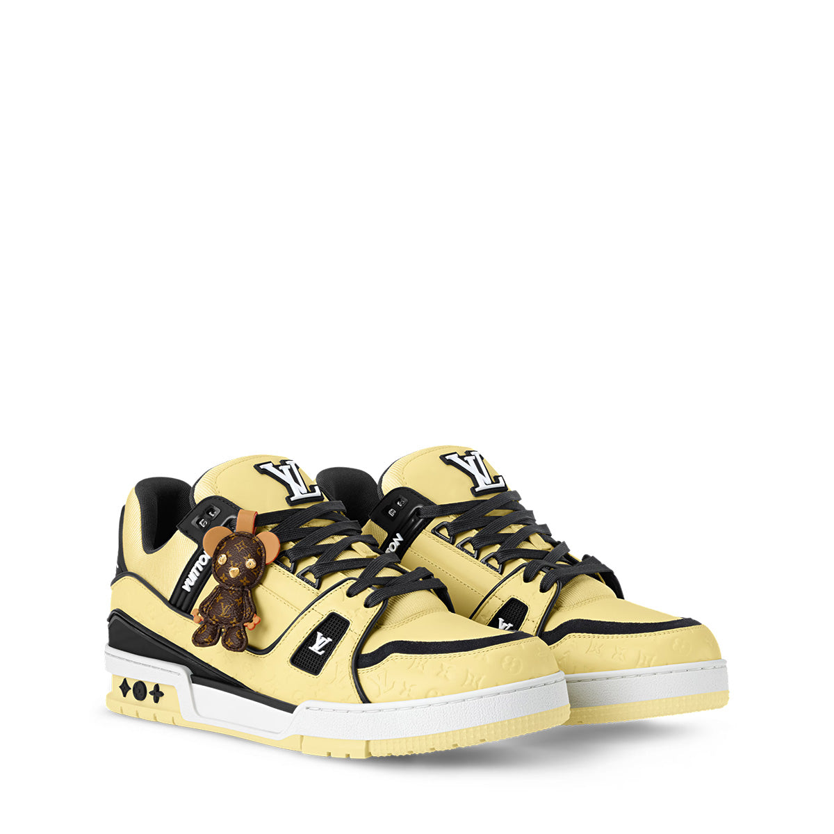 LV Trainer Sneakers - Yellow & Black Colorway