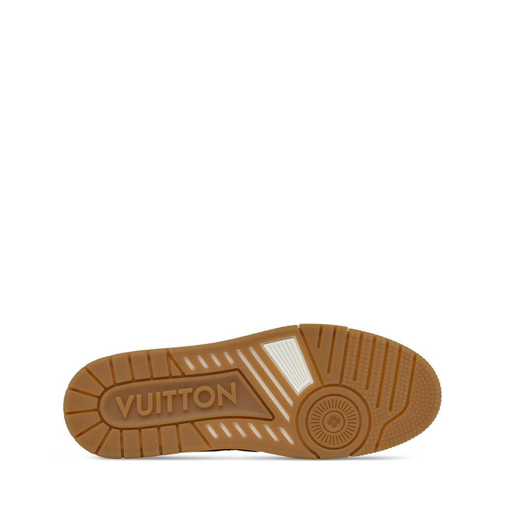 LV Trainer Sneakers - Blue Sculpted Fashion Shoes