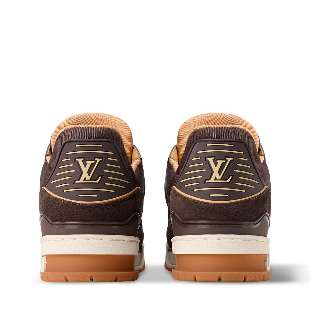 LV Trainer Sneakers - Brown Sculpted Fashion Shoes