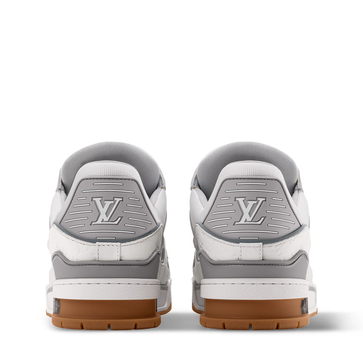 LV Trainer Sneakers - Grey & White Colorway