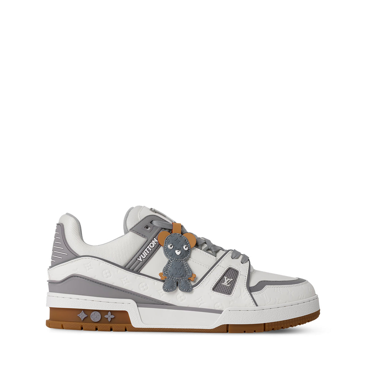 LV Trainer Sneakers - Grey & White Colorway