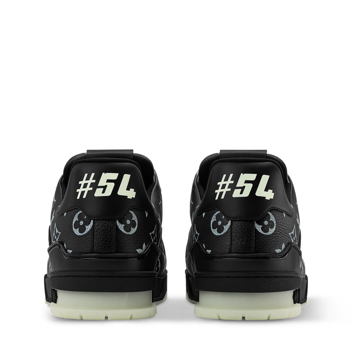 LV Trainer Sneakers - Black Monogram Print