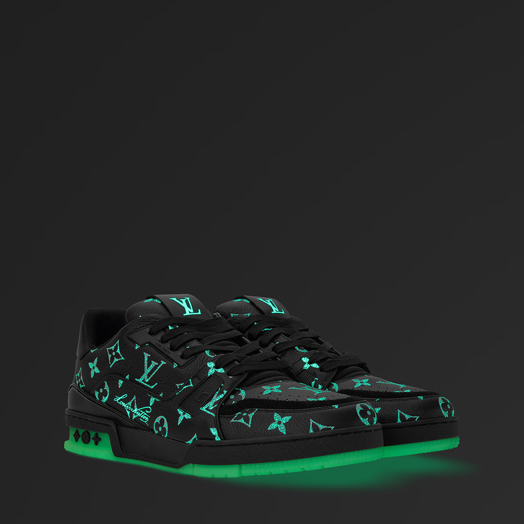 LV Trainer Sneakers - Black Monogram Print