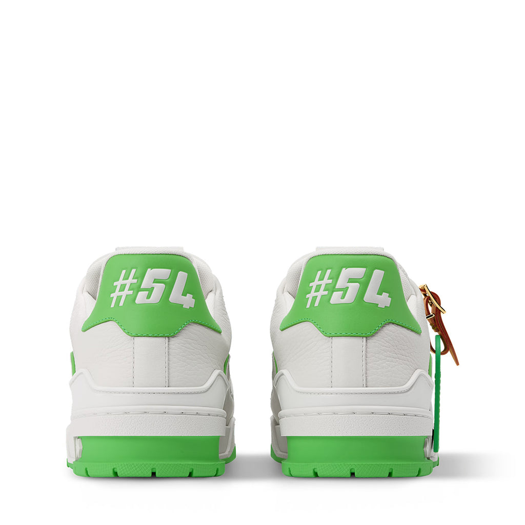 LV Trainer Sneakers - Emerald Green & White Colorway