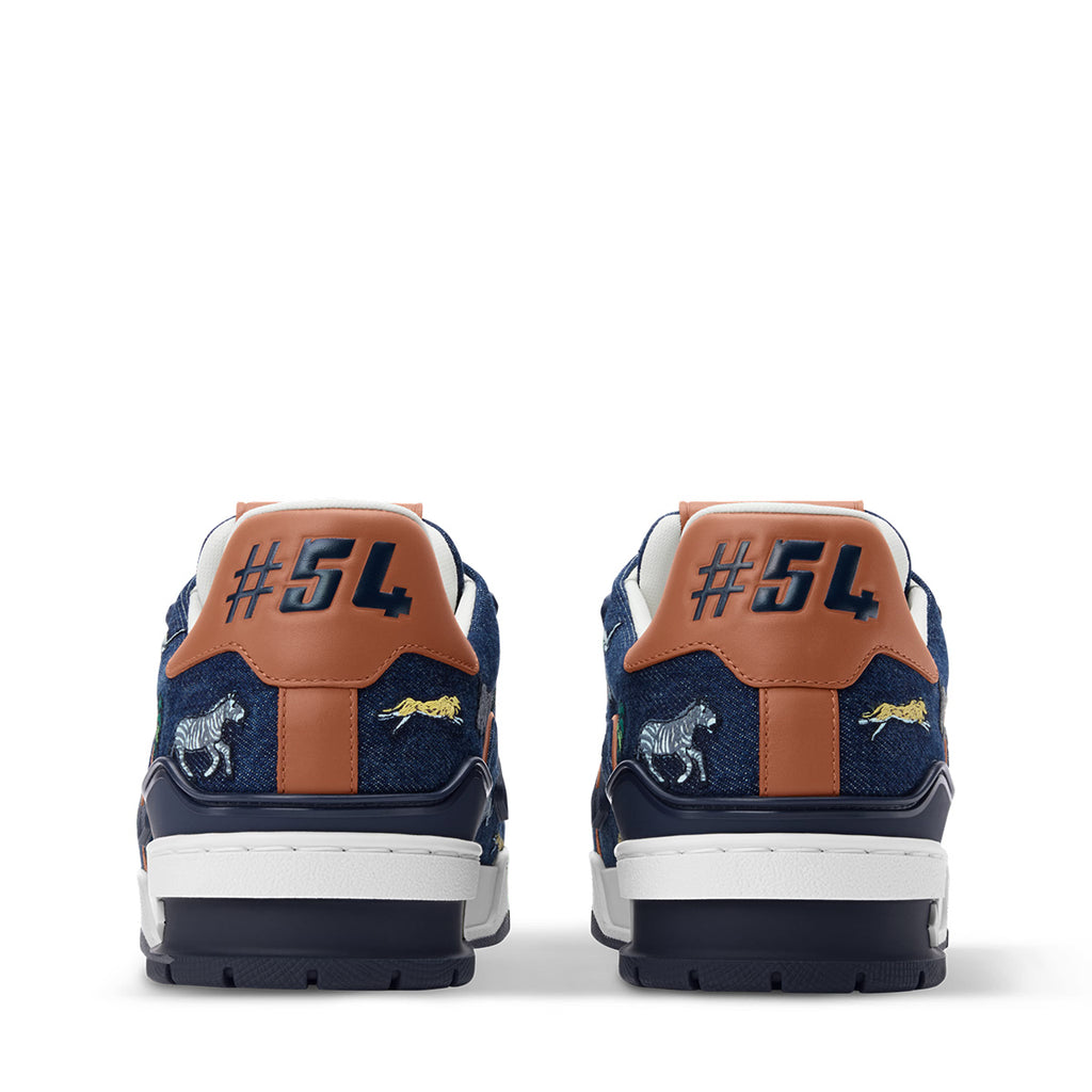 LV Trainer Sneakers - Navy Blue Colorway