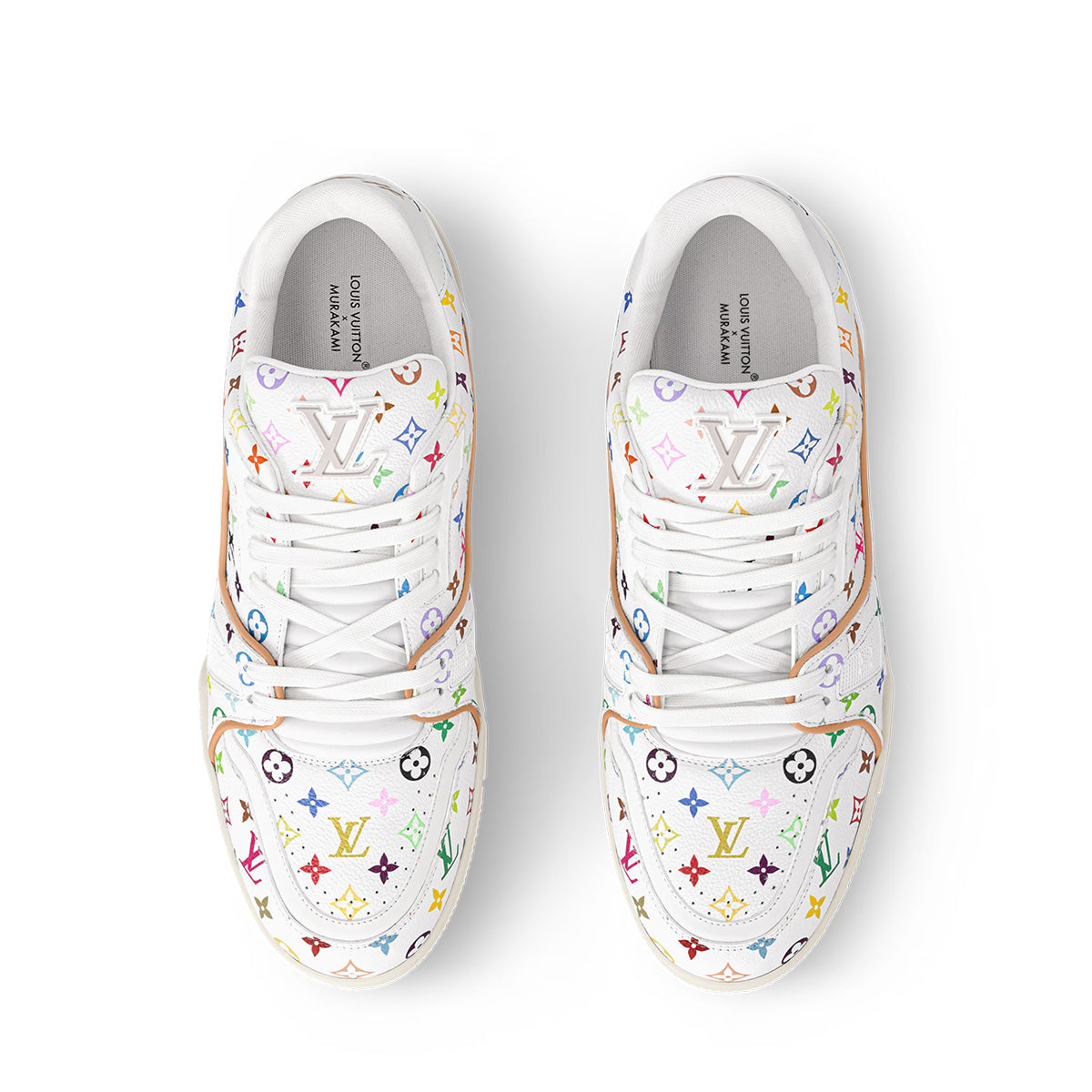 LV Trainer Sneakers - White Monogram Print
