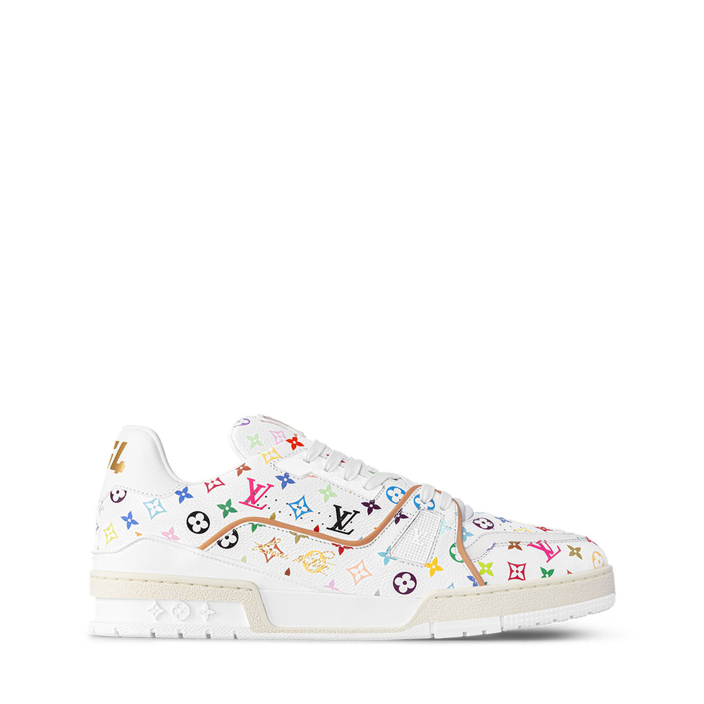 LV Trainer Sneakers - White Monogram Print
