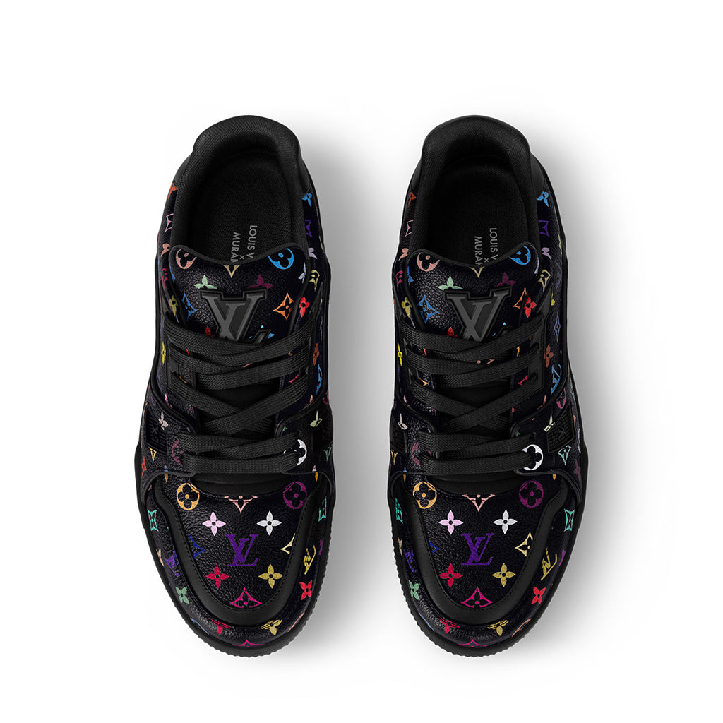LV Trainer Sneakers - Black Monogram Print