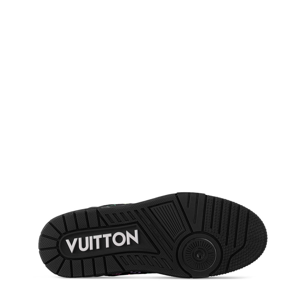 LV Trainer Sneakers - Black Monogram Print