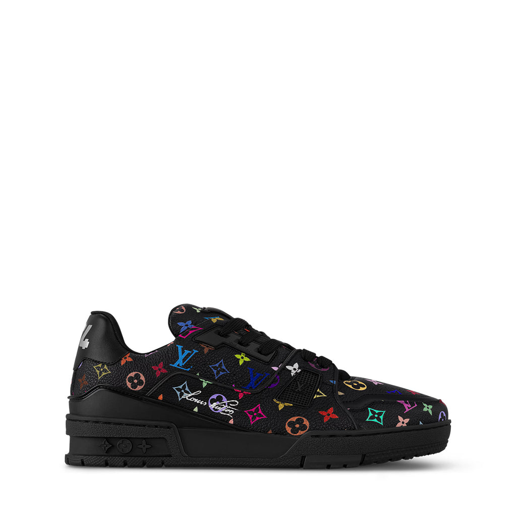 LV Trainer Sneakers - Black Monogram Print