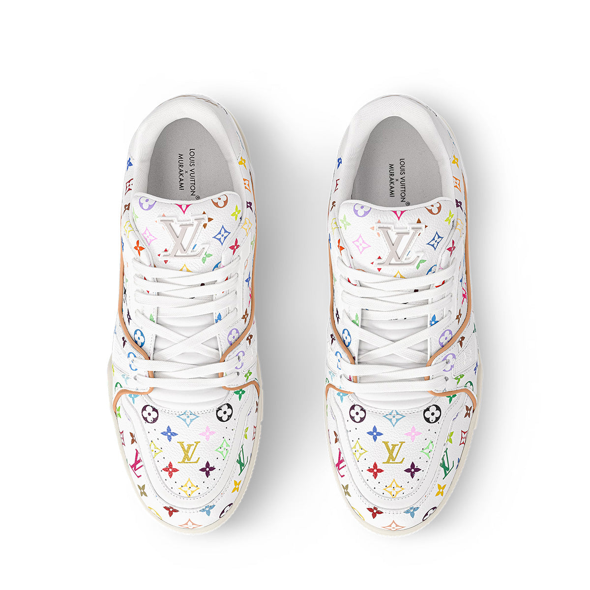 LV Trainer Sneakers - White Monogram Print