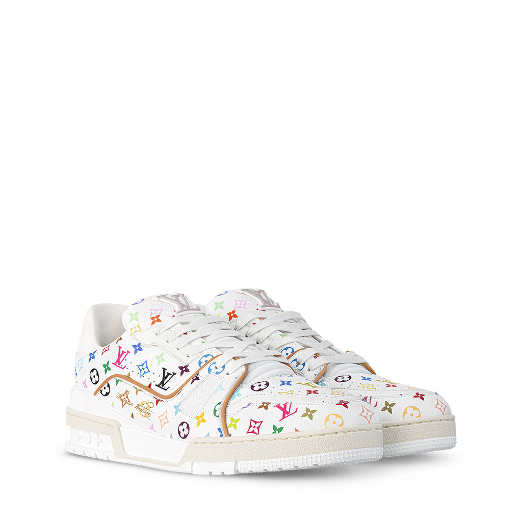 LV Trainer Sneakers - White Monogram Print